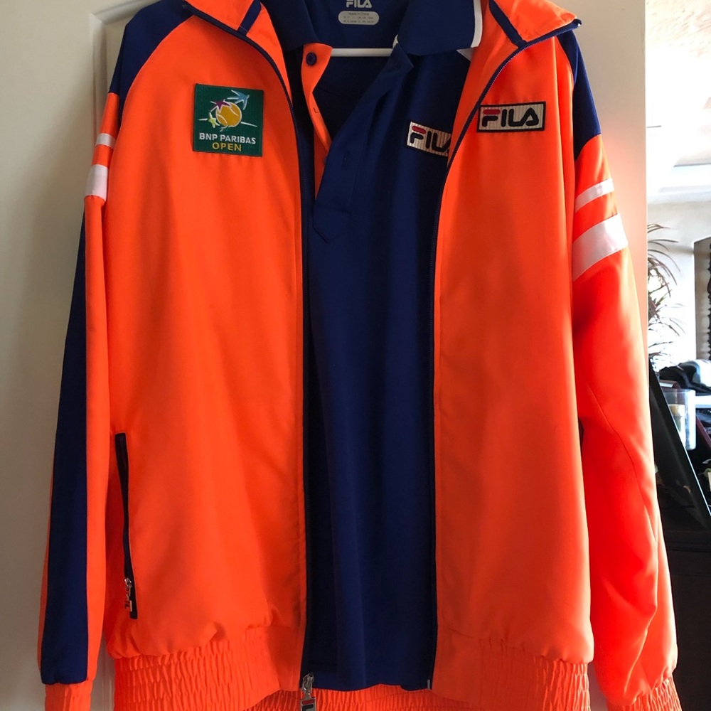 FILA Polo, Windbreaker, and Hat set